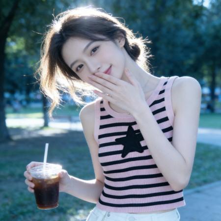 BY13276# 夏季辣妹短款简约百搭小众高腰星星车花背心上衣吊带 服裝批發女裝批發服飾貨源