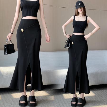 BY13286# 纯欲风性感辣妹抹胸上衣阔腿裤绝美巨好看的套装女春季新款两件套 服裝批發女裝批發服飾貨源