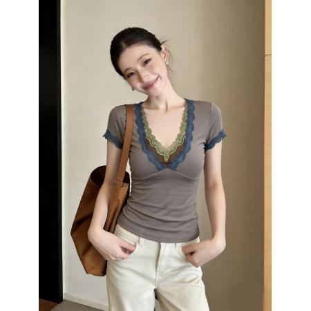 BY13291# 韩版纯欲风撞...