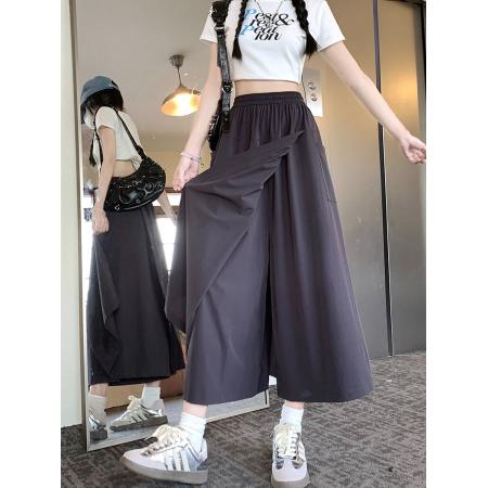 BY13305# 山本皱工装裙裤女夏季裤裙小个子裤子 服裝批發女裝批發服飾貨源