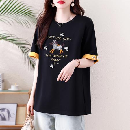 BY13332# 休闲刺绣拼接...