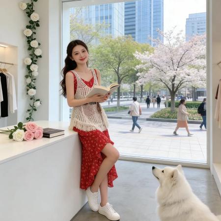 BY13484# 旅游度假风套装女夏季新款镂空流苏罩衫叠穿碎花连衣裙两件套独特 服裝批發女裝批發服飾貨源