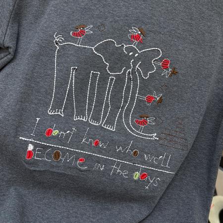 BY13503# 刺绣小象T恤女夏正肩短袖超火爆款正肩半袖韩版休闲上衣  服裝批發女裝批發服飾貨源