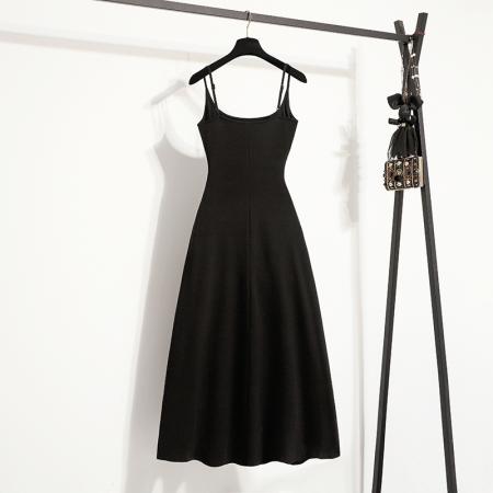 BY13578# 大码女装夏新款纽结腰精裙短袖连衣裙收腰显瘦吊带连衣裙  服裝批發女裝批發服飾貨源