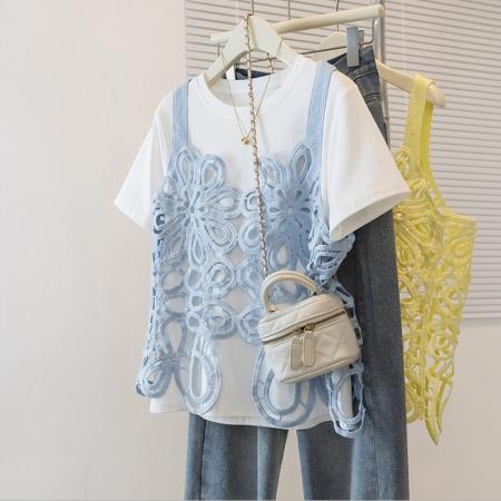 BY13588# 大码女装夏季...