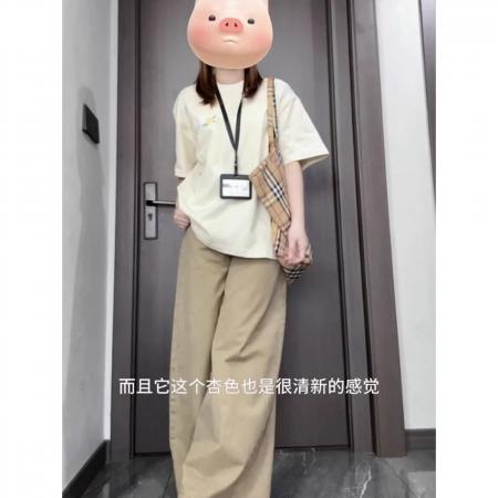 刺绣+内里铺布纯棉精梳紧密短袖t恤女  服裝批發女裝批發服飾貨源