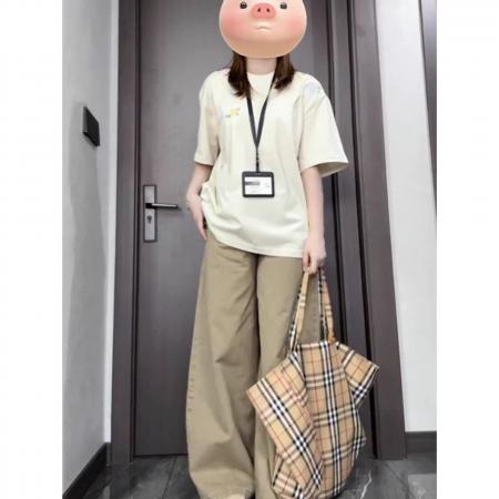 刺绣+内里铺布纯棉精梳紧密短袖t恤女  服裝批發女裝批發服飾貨源