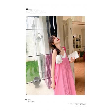 粉色多巴胺甜美减龄少女感宽松慵懒风遮肚马尔代夫三亚海边  服裝批發女裝批發服飾貨源