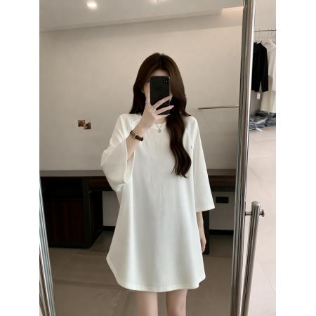 BY13744# 夏季新款休闲百搭设计正肩T恤女大码宽松显瘦遮肉单上衣  服裝批發女裝批發服飾貨源