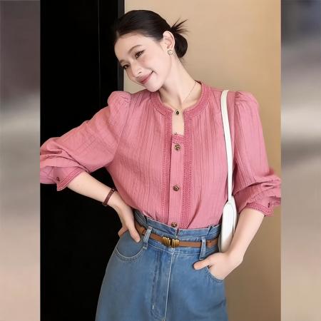 BY13767# 法式气质简约...