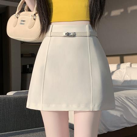 BY13845# 辣妹包臀短裙女的夏季穿搭新款显瘦半身裙百搭西装裙子  服裝批發女裝批發服飾貨源