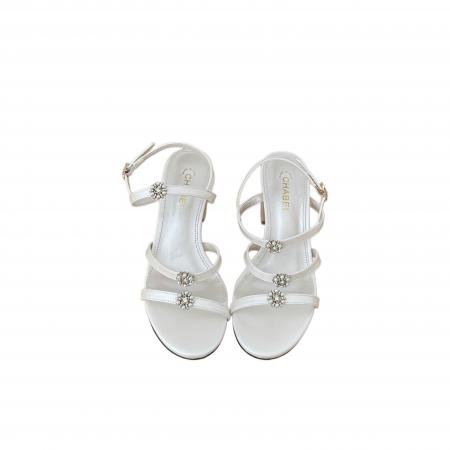 X-33058# 夏季新款一字带亮钻女粗跟凉鞋 鞋子批发女鞋批发凉鞋货源