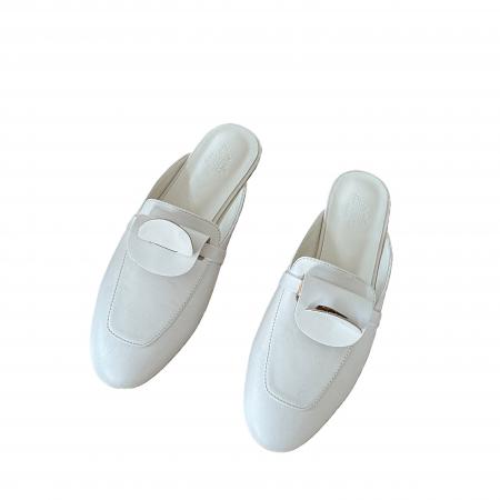 X-33063# 春季新款包头可拆卸扣子百搭外穿女半拖 鞋子批发女鞋批发凉鞋货源