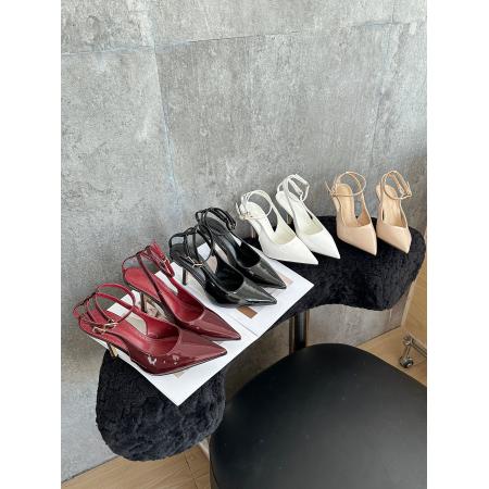 X-33068# 春季新款后空尖头百搭女高跟鞋 鞋子批发女鞋批发凉鞋货源