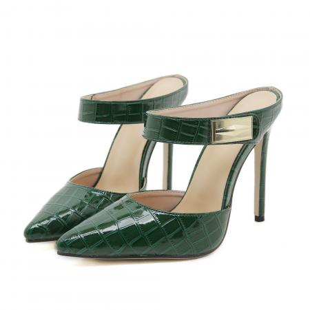 X-33090# 石头纹女士尖头细高跟超高跟鞋 鞋子批发女鞋批发凉鞋货源