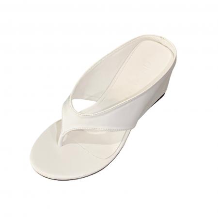 X-33107# 韩版坡跟厚底人字拖女夏外穿百搭增高夹脚波点凉拖鞋新款 鞋子批发女鞋批发凉鞋货源