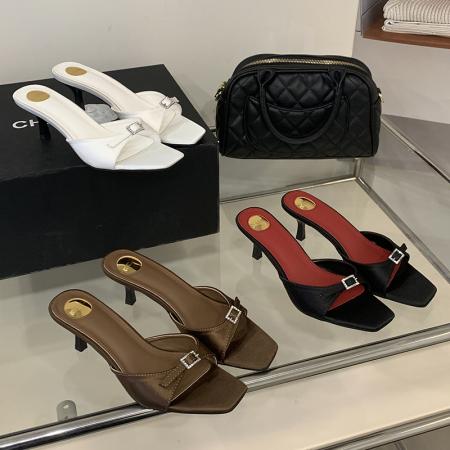 夏季法式简约气质细跟凉鞋时尚方...