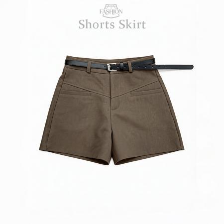 高级感西装休闲短裤女春季新款垂感高腰遮胯显瘦A字热裤  服裝批發女裝批發服飾貨源