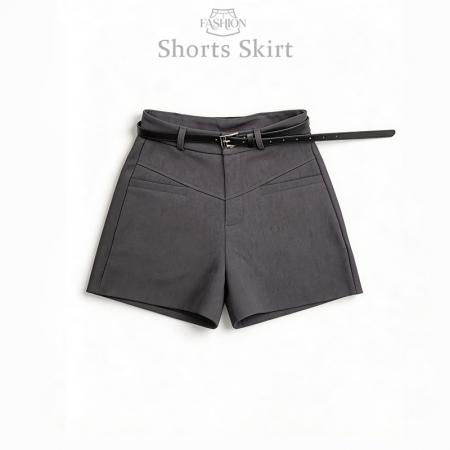 高级感西装休闲短裤女春季新款垂感高腰遮胯显瘦A字热裤  服裝批發女裝批發服飾貨源
