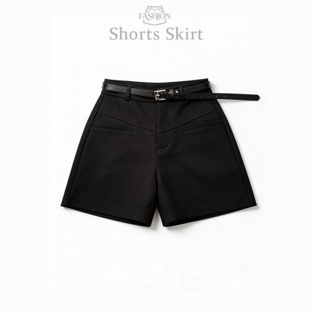高级感西装休闲短裤女春季新款垂感高腰遮胯显瘦A字热裤  服裝批發女裝批發服飾貨源