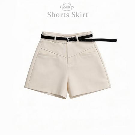 高级感西装休闲短裤女春季新款垂感高腰遮胯显瘦A字热裤  服裝批發女裝批發服飾貨源
