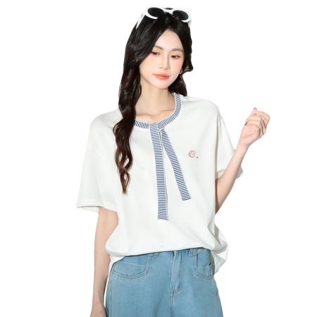 夏季新款海军风简约高级女上衣  服裝批發女裝批發服飾貨源