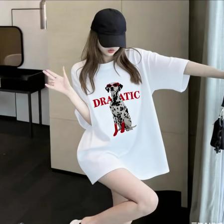 BY14038# 纯棉棉春夏装短袖T恤女韩版印花 服裝批發女裝批發服飾貨源