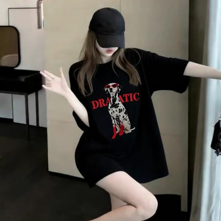 BY14038# 纯棉棉春夏装短袖T恤女韩版印花 服裝批發女裝批發服飾貨源