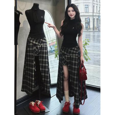 BY14252# 巨好看初夏一整套ootd穿搭气质高级感御姐背心上衣两件套装裙子女 服裝批發女裝批發服飾貨源