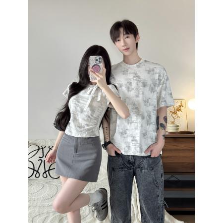 BY14303# 夏季休闲女气质t恤女装上衣情侣装 服裝批發女裝批發服飾貨源