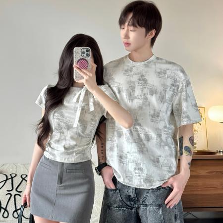 BY14303# 夏季休闲女气质t恤女装上衣情侣装 服裝批發女裝批發服飾貨源