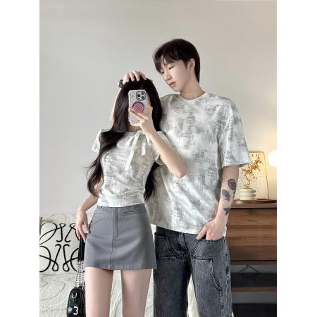 BY14303# 夏季休闲女气质t恤女装上衣情侣装 服裝批發女裝批發服飾貨源