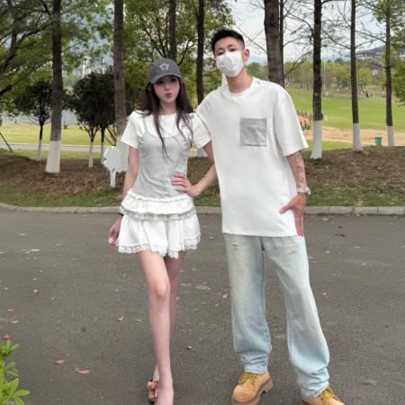 BY14306# 夏季休闲女气质t恤女装上衣情侣装 服裝批發女裝批發服飾貨源