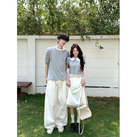 BY14307# 小个子甜美学院风套装裙女夏日绝美穿搭情侣装 服裝批發女裝批發服飾貨源