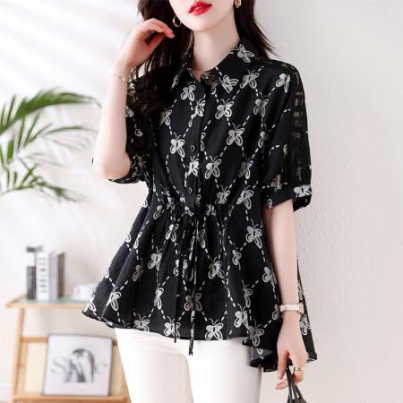 BY14345# 大码女装夏季...