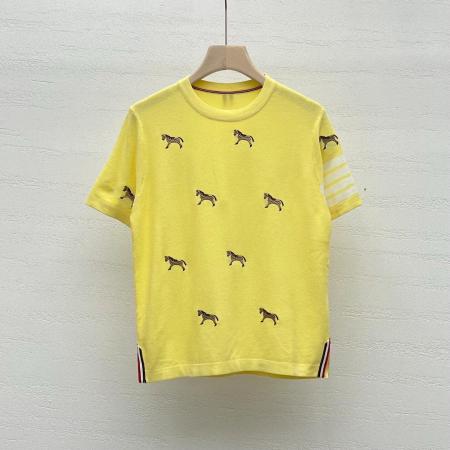 BY14468# 夏季新款减龄学院风小狗刺绣圆领短袖针织衫女士套头T恤上衣服裝批發女裝批發服飾貨源