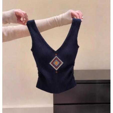 FA56874# 法式设计感吊带背心女修身显瘦辣妹风内搭上衣