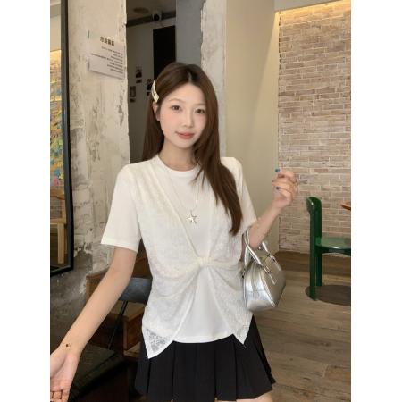 BY14571# 大码蝴蝶结T...