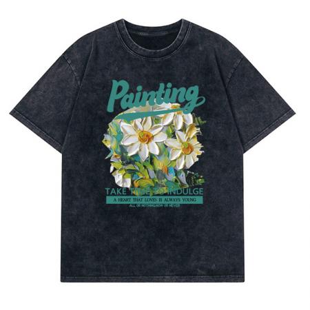 BY14625# 大码女装纯棉短袖t恤女夏季韩版新款水洗做旧胖mm上衣 服裝批發女裝批發服飾貨源