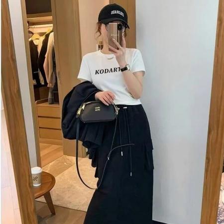 BY14630# 纯棉韩版新款正肩短袖T恤女印花辣妹上衣 服裝批發女裝批發服飾貨源