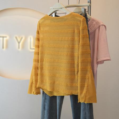 BY14727# 小个子喇叭袖短款修身衬衫上衣春季新款高级感小衫衬衣女装 服裝批發女裝批發服飾貨源