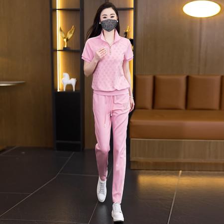 BY14732# 大码女装夏新款运动休闲烫钻时尚宽松显长裤两件套 服裝批發女裝批發服飾貨源