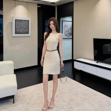 BY14827# 夏季新款锦棉轻职场一字领掐腰包臀针织连衣裙显瘦包臀裙瑞秋裙 服裝批發女裝批發服飾貨源