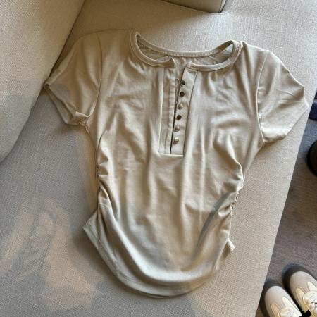 BY14866# 纯欲辣妹后背镂空蕾丝拼接打底衫春季新款修身显瘦上衣 服裝批發女裝批發服飾貨源