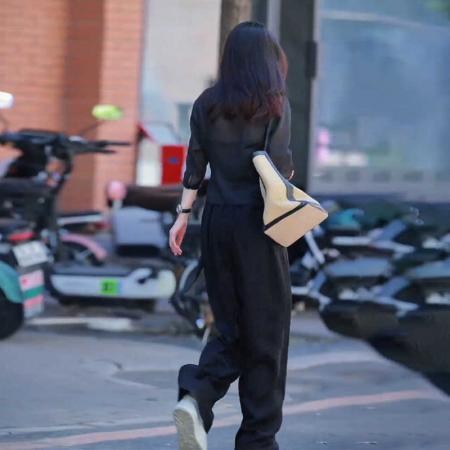 BY14955# FA56876# 新款透气亚麻V领系带上衣+阔腿直筒裤显瘦两件套女夏