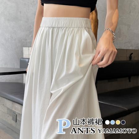 BY14982# 亚麻直筒阔腿裤女夏季高腰大裤摆慵懒风宽松薄款山本裤休闲裤裙 服裝批發女裝批發服飾貨源