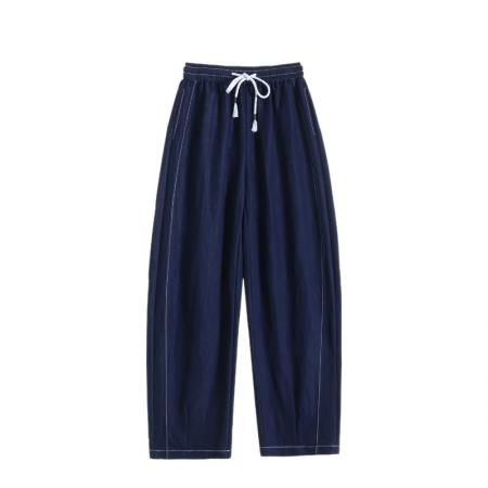 BY14986# 天丝阔腿牛仔裤女春夏新款高腰显瘦休闲窄版弯刀拖地裤子 服裝批發女裝批發服飾貨源