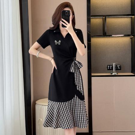 BY15011# 夏季新款格子...