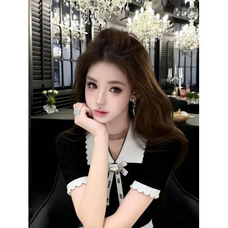 BY15026# 蓝色碎花薄款长袖针织开衫女春夏季新款外搭洋气减龄显瘦上衣 服裝批發女裝批發服飾貨源