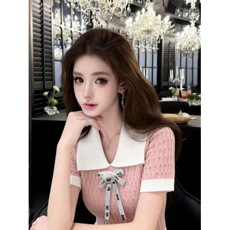 BY15026# 蓝色碎花薄款长袖针织开衫女春夏季新款外搭洋气减龄显瘦上衣 服裝批發女裝批發服飾貨源